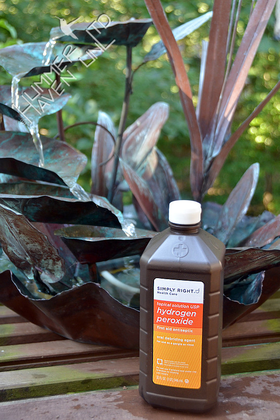 8-20-13 H2O2 Hydrogen Peroxide- a few ounces each week in small water features