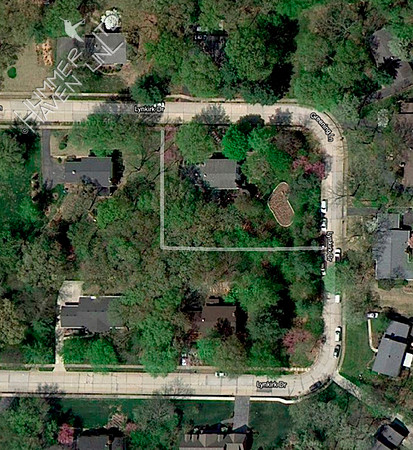 Our property view in Spring 2009 before Bird and Butterfly garden was planted.
