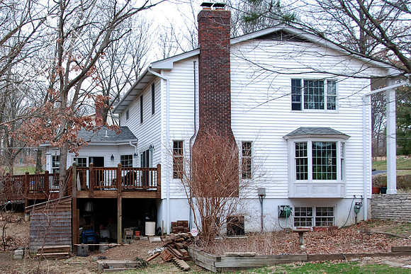 3-14-07  Before photo of Gazebo and Water Garden area