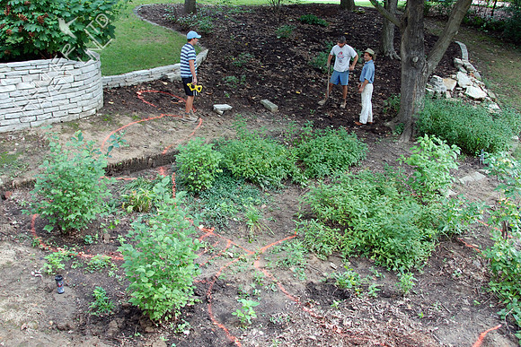 9-11-07 Water Garden construction begins by Westwinds Falls